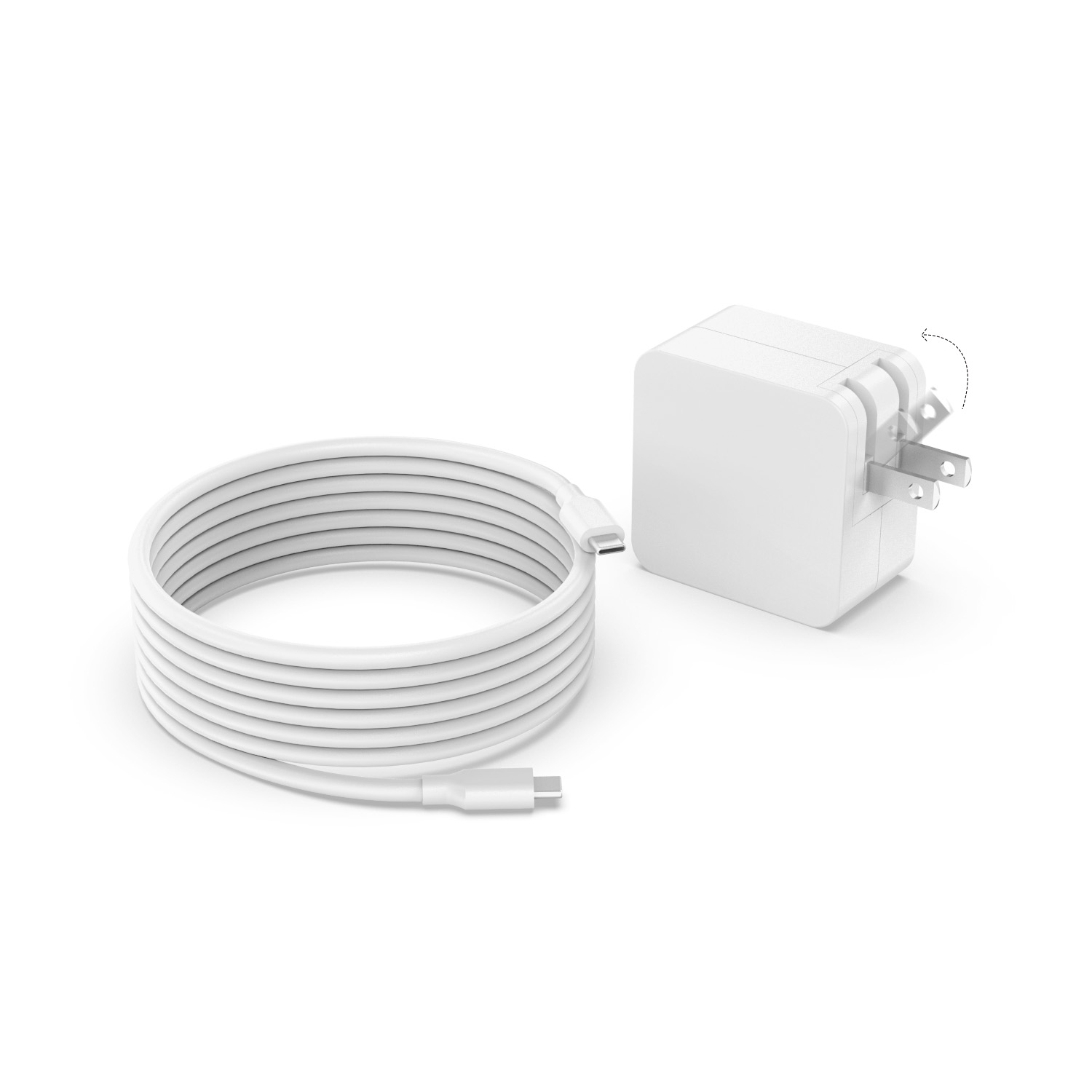 65W GaN Detachable Folding Plug Charger